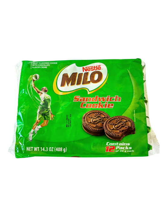 Milo Sandwich Cookie Contains 12Packs of 34g each