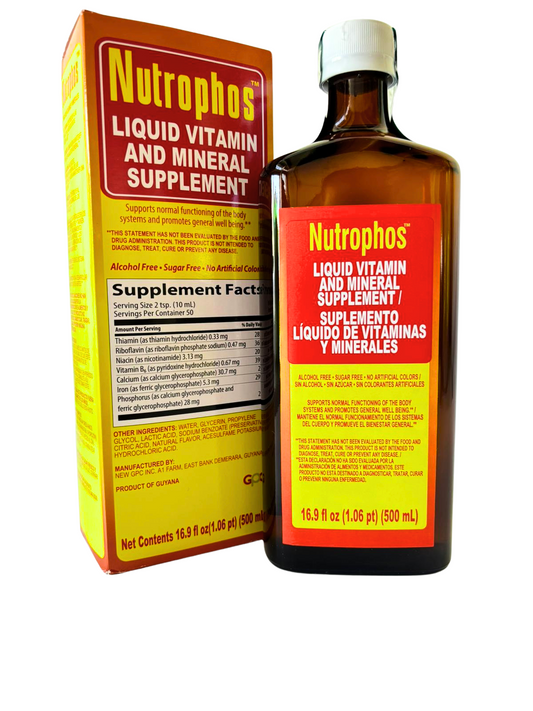 Nutrophos Liquid Vitamin & Mineral Supplement 500ml