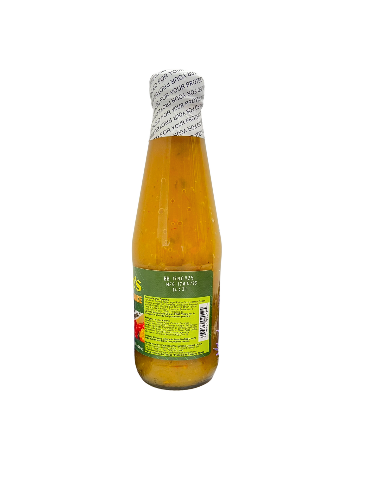 Matouk's West Indian hot sauce(Salsa Picante Antillana) 300ml